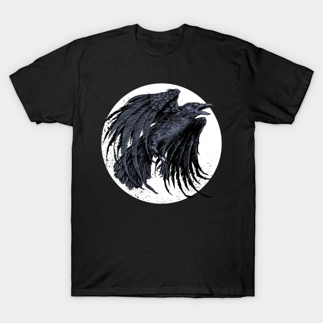 Crow night T-Shirt by akawork280